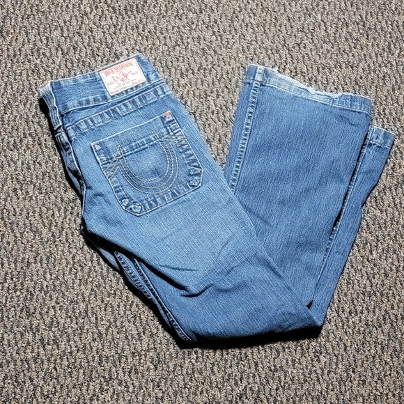 True Religion Horseshoe Pocket Sammy Jeans Size 27 Designer Denim Luxury Denim - Picture 7 of 16